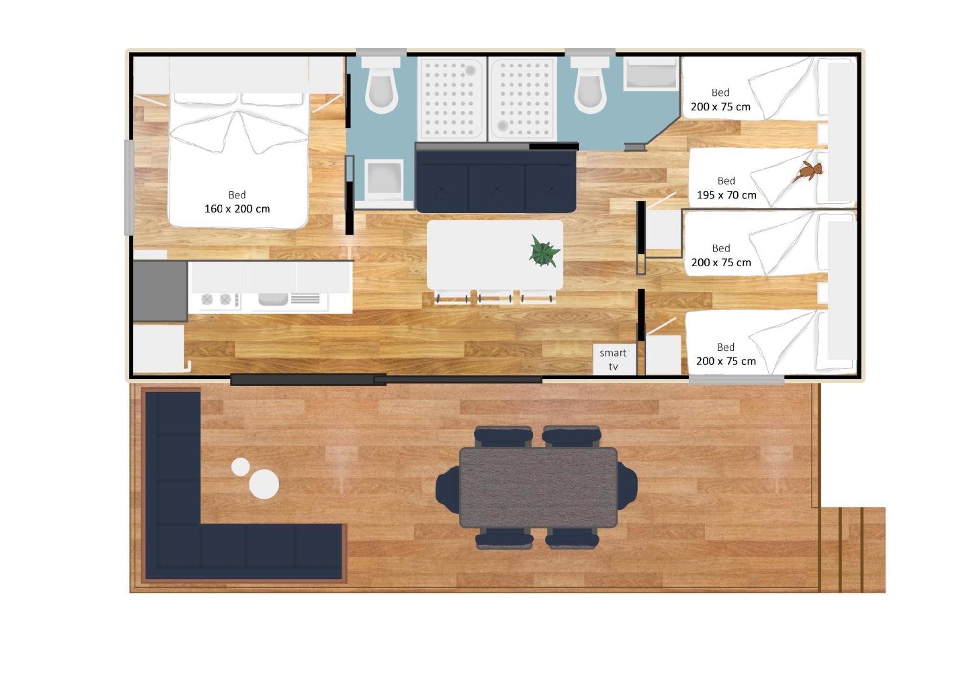 Estivo Premium Deluxe Mobile Homes On Camping Del Sole Village Iseo Eksteriør billede
